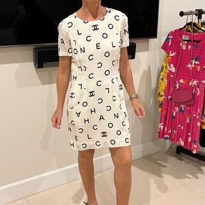 Chanel 1997 CC Logo Dress with Jacket
